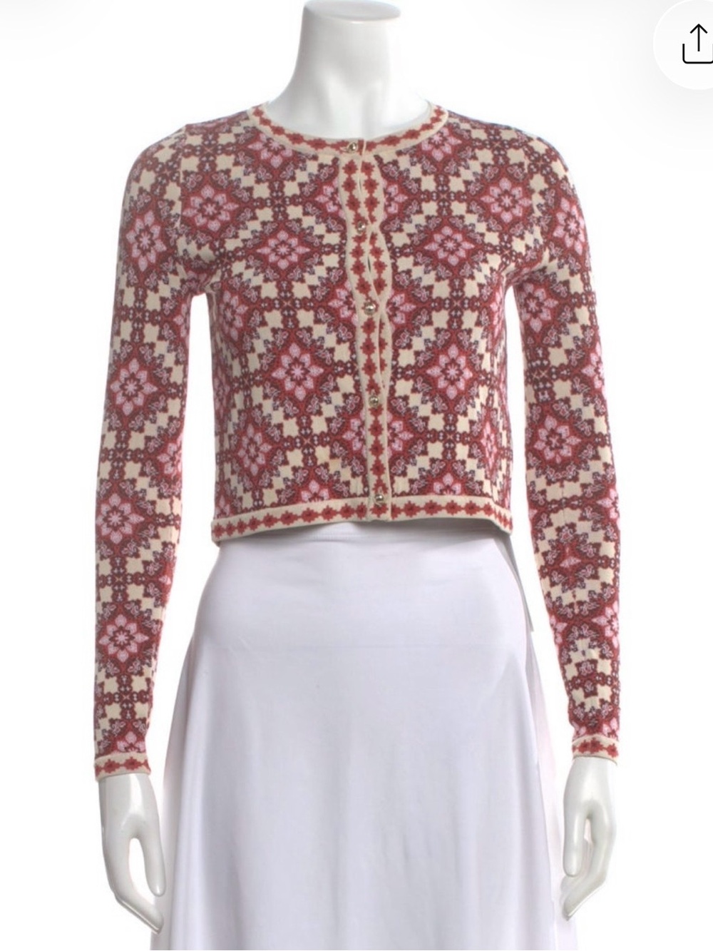 Cara Cara Patterned Crew Neck Sweater